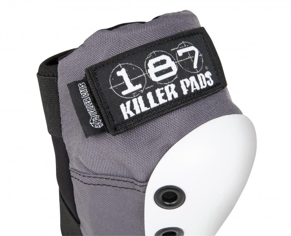 187 Killer Pads Slim Elbow, Grey/Black/White Protection 187