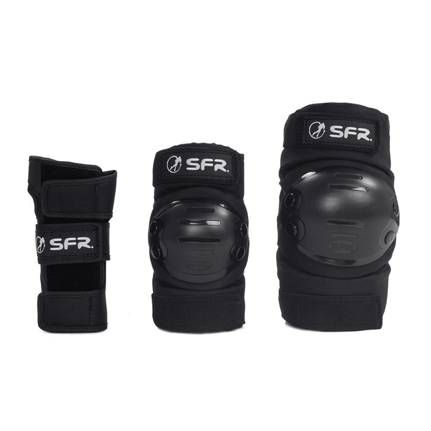 SFR Youth Ramp Triple Pad Set, Black Protection SFR