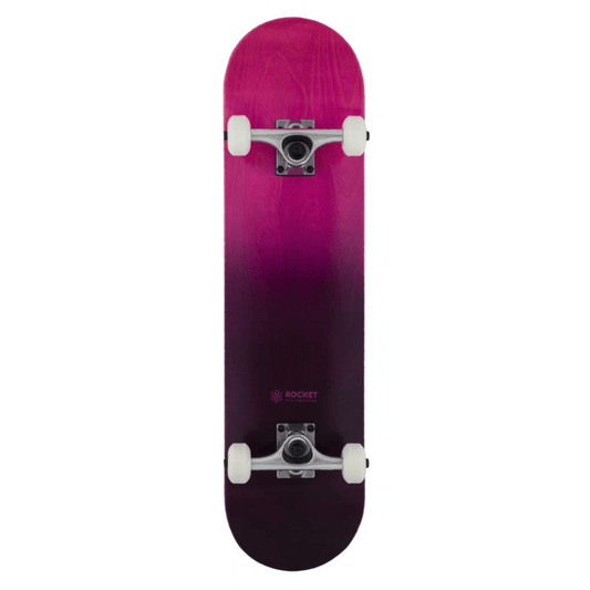 Rocket Complete Skateboard Double Dipped 7.5", Purple/Black Complete Skateboards Rocket