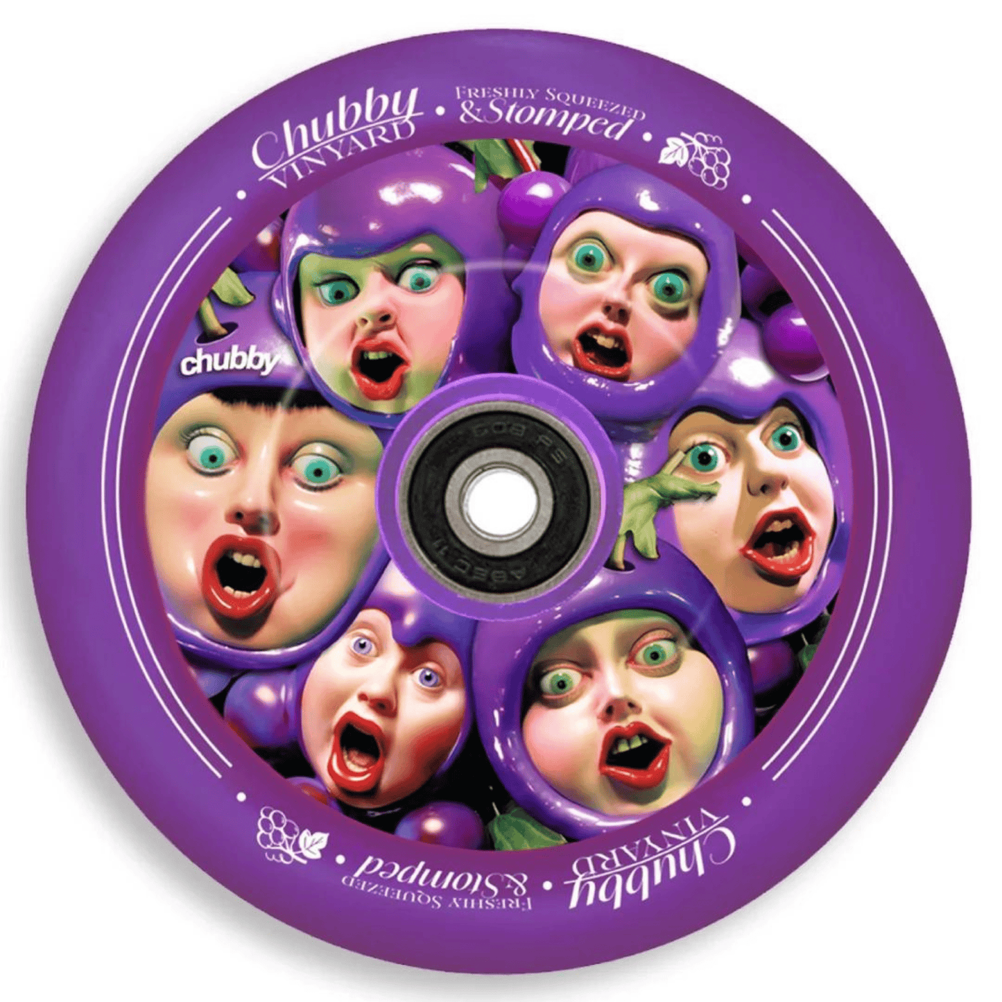 Chubby Grape Juice Stunt Scooter Wheel 110mm , Purple Scooter Wheels CHUBBY