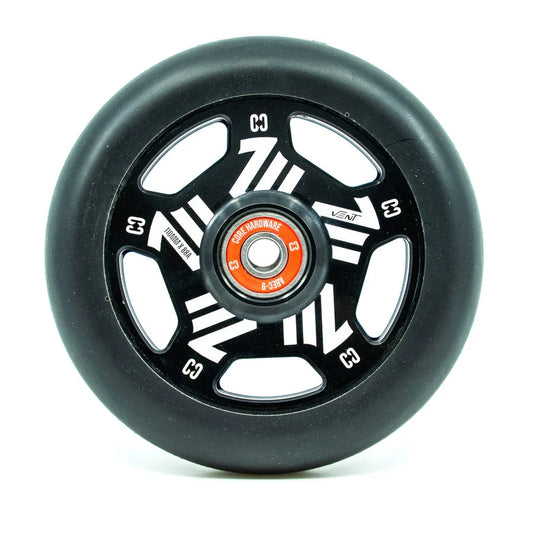 CORE Vent Hollow Scooter Wheel 110mm – Black Scooter Wheels CORE