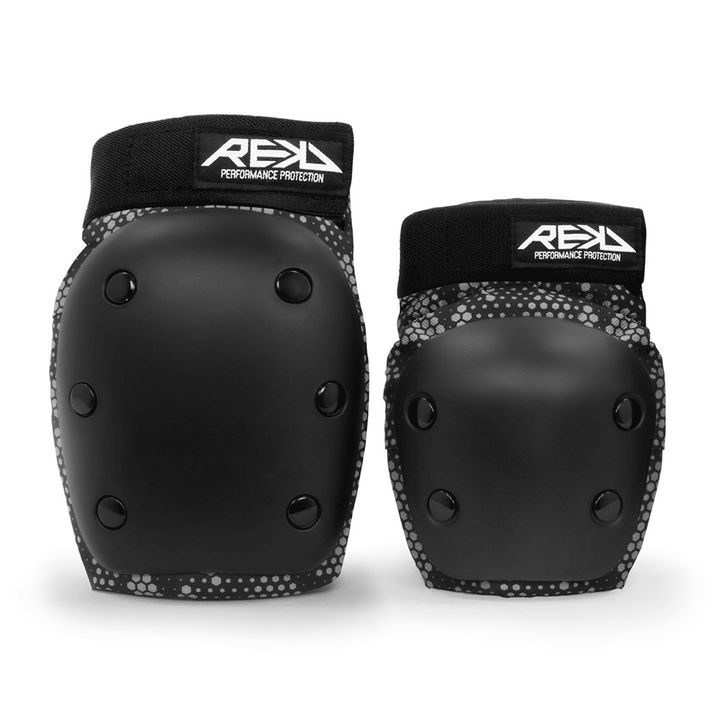 Rekd Youth Heavy Duty Double Pad Set, Black/Grey Protection REKD Black/Grey Small