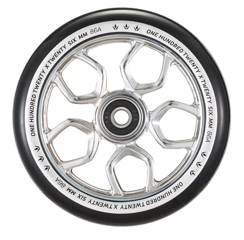 Blunt Lambo 120mm Scooter Wheel, Chrome/Black