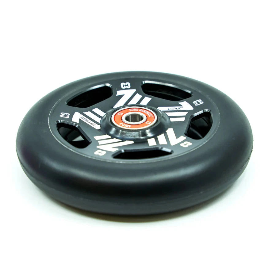 CORE Vent Hollow Scooter Wheel 110mm – Black Scooter Wheels CORE