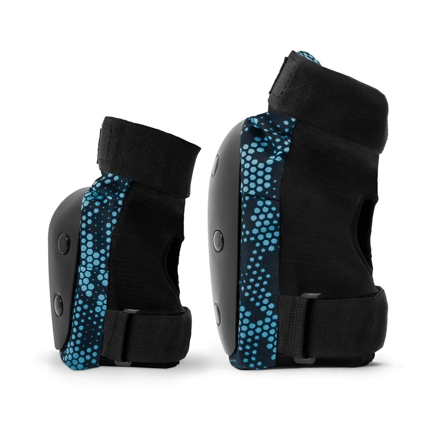 Rekd Youth Heavy Duty Double Pad Set, Black/Blue Protection REKD