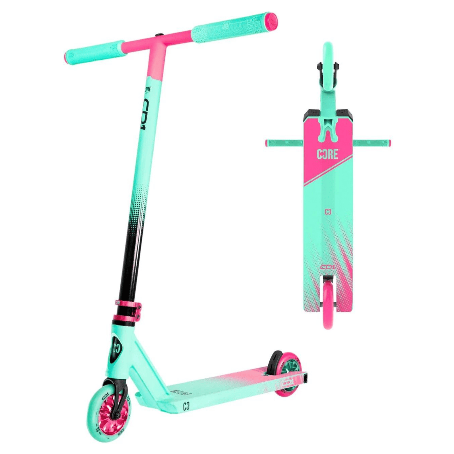 CORE CD1 Complete Stunt Scooter – Teal Complete Scooters CORE