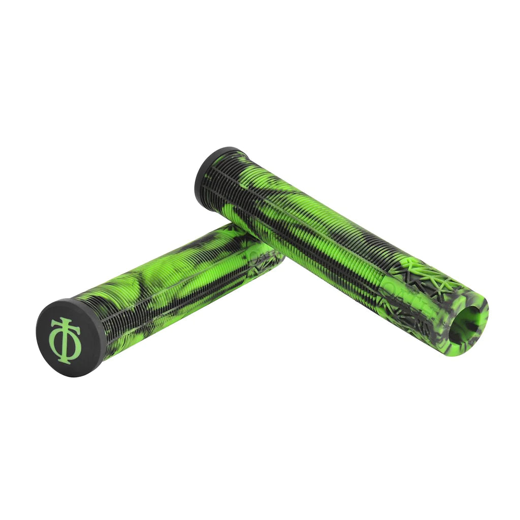 Oath Bermuda Grips 165mm, Green/Black Marble scooter grips Oath