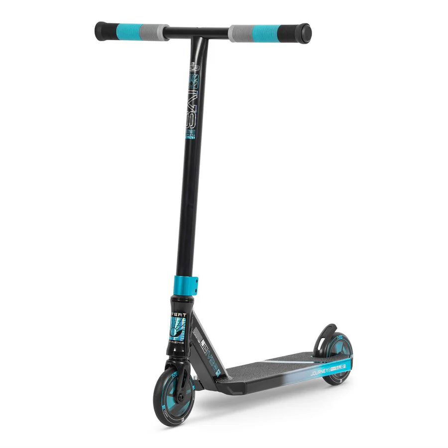 Invert Supreme Journey 1 + Mini Complete Stunt Scooter, Tri Electro Teal/Silver/Black Complete Scooters Invert Scooters