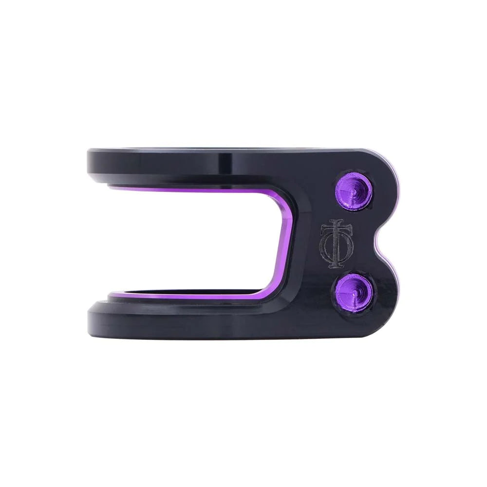 Oath Carcass 2 Bolt Clamp, Black/Purple Scooter Clamps Oath