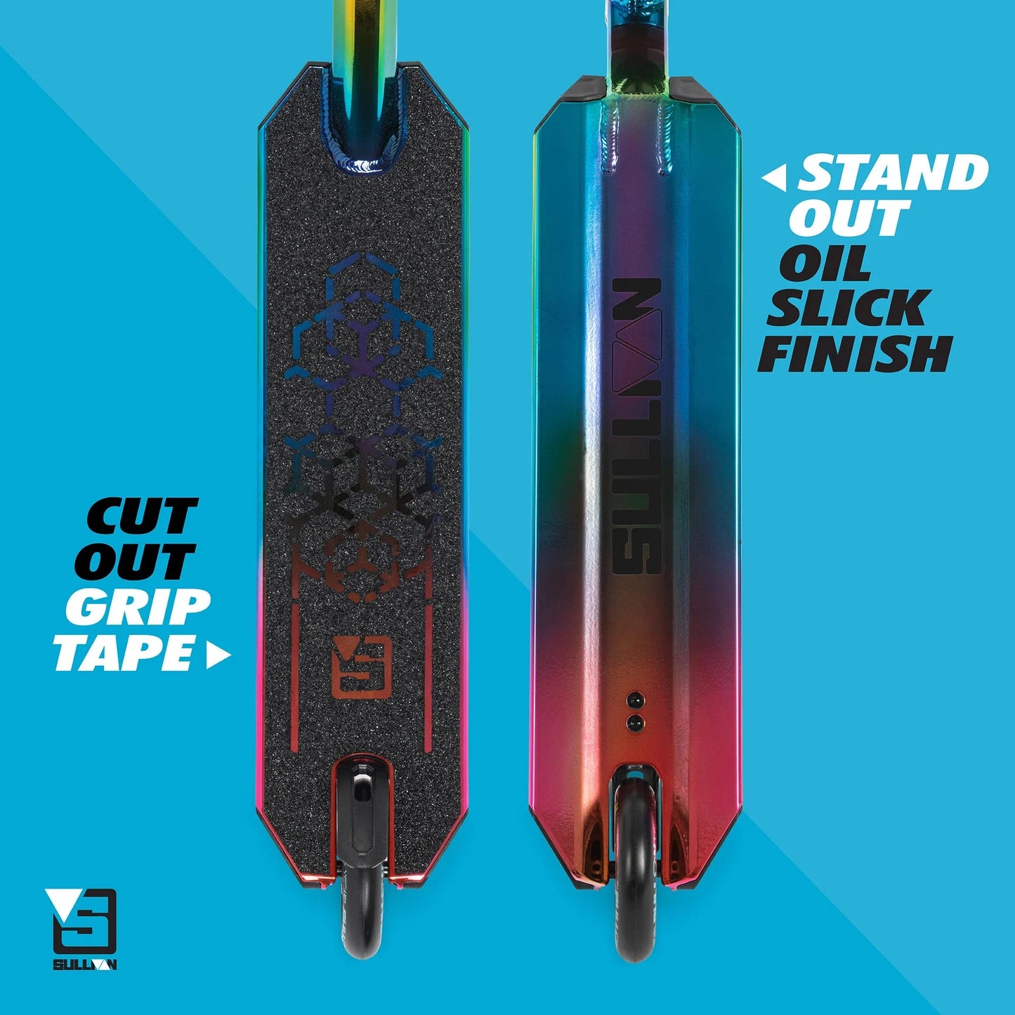 Sullivan Antic V2 Pro Complete Stunt Scooter, Oil Slick Complete Scooters Sullivan