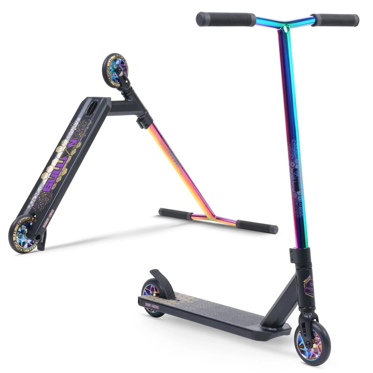 Sullivan Resolute Complete Stunt Scooter, Black/Neo Bars Complete Scooters Sullivan