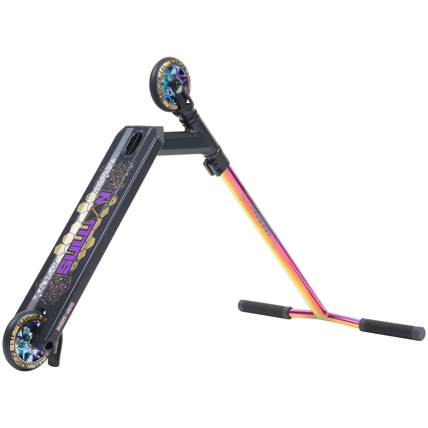Sullivan Resolute Complete Stunt Scooter, Black/Neo Bars Complete Scooters Sullivan
