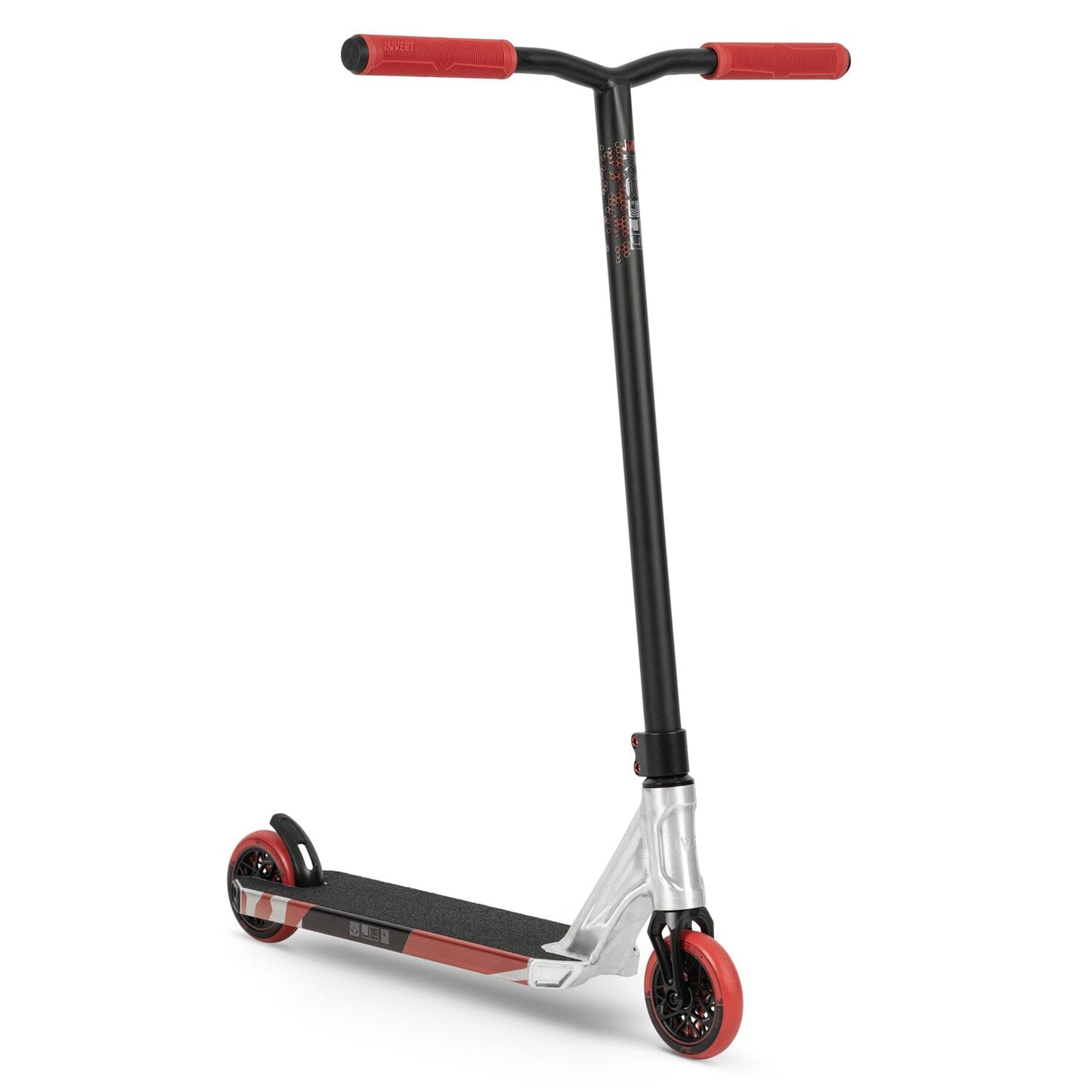 IVS Journey 4 Complete Scooter, Raw/Red Invert Scooters