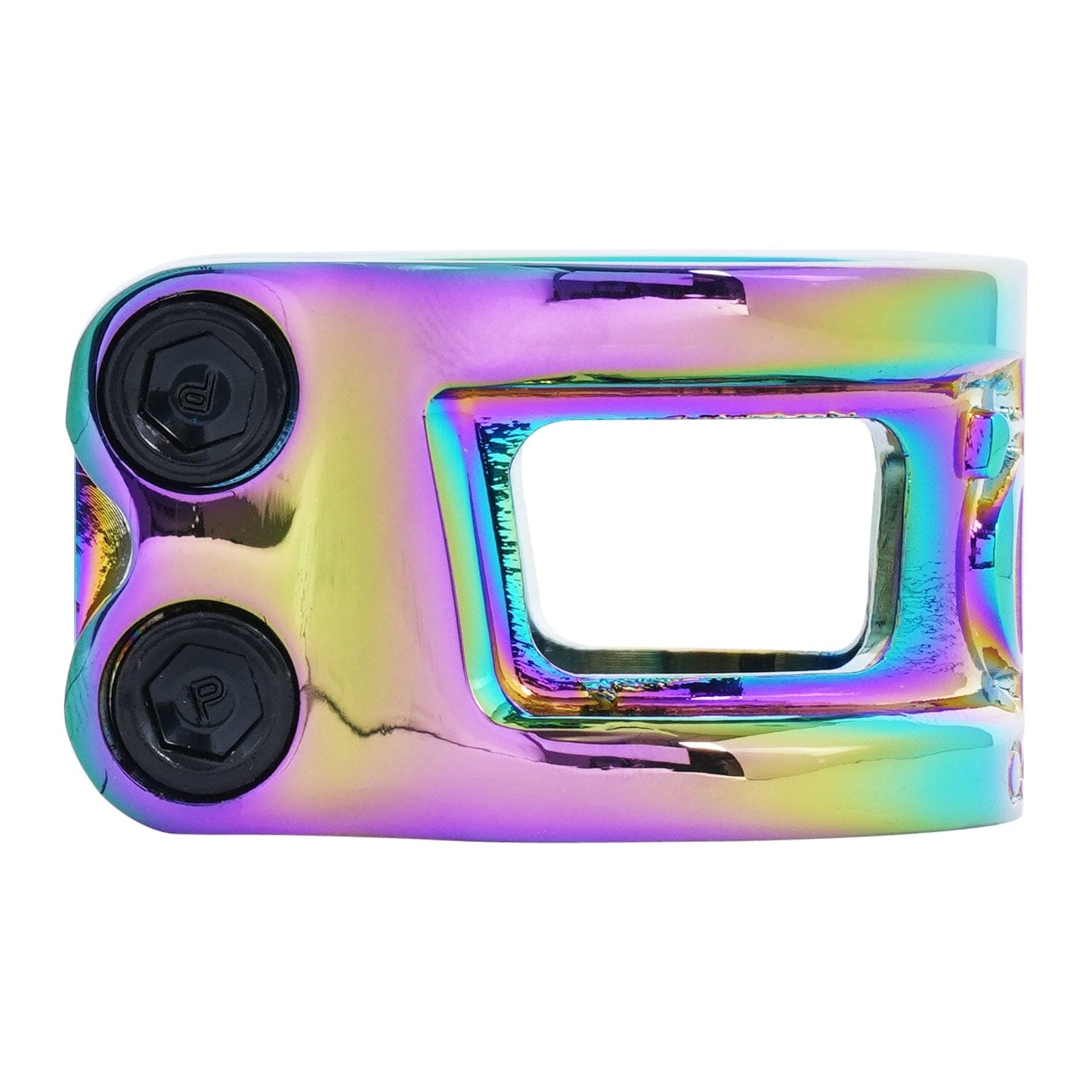 Oath Cage V2 Alloy HIC/IHC Scooter Clamp, Neo Chrome Scooter Clamps Oath