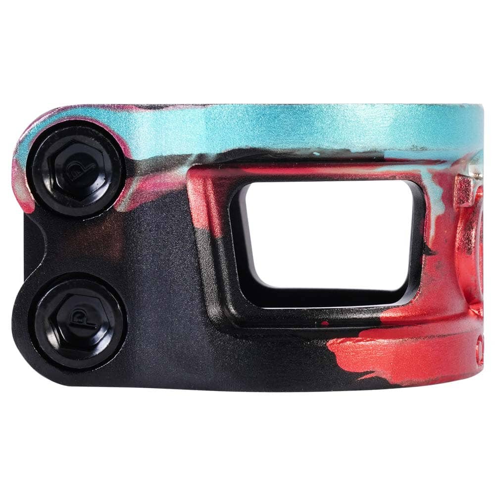 Oath Cage V2 Alloy HIC/IHC Scooter Clamp, Black/Teal/Red Scooter Clamps Oath
