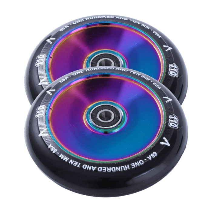 ACTA Fullcore Scooter Wheels 110mm, Neochrome (Pair) Scooter Wheels ACTA