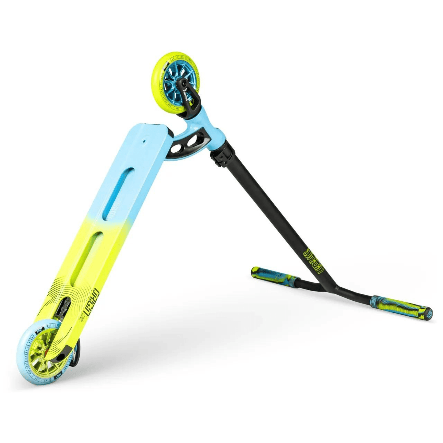 MGP VX Origin Pro 4.5" Complete Stunt Scooter, Blue/Lime Complete Scooters MADD Gear (MGP)