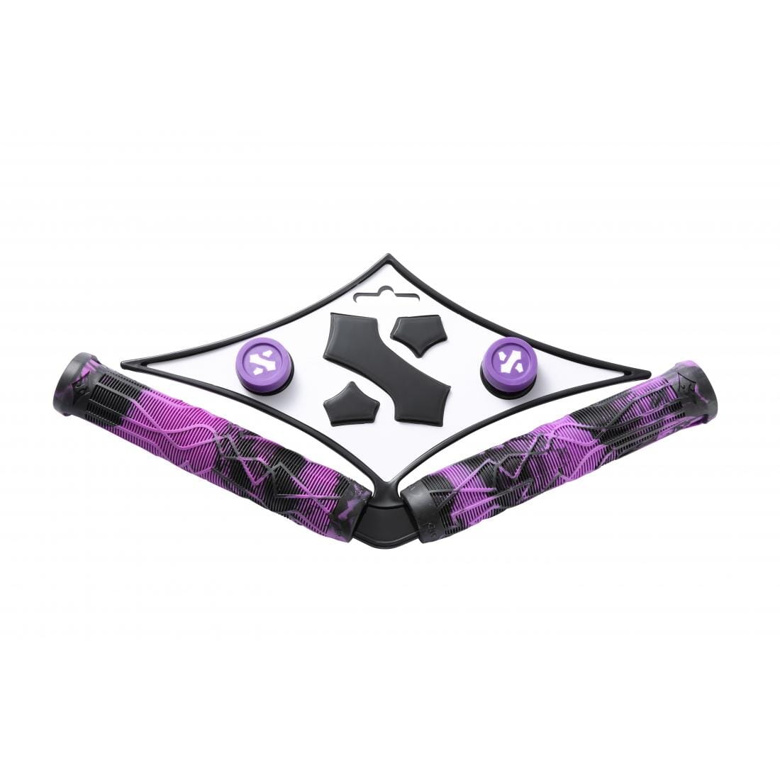 Sacrifice Spy Scooter Grips, Black/Purple scooter grips Sacrifice