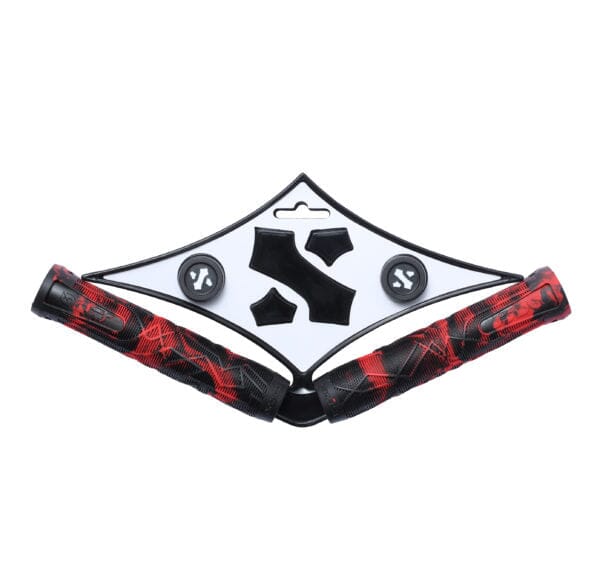 Sacrifice Spy Scooter Grips, Red/Black scooter grips Sacrifice