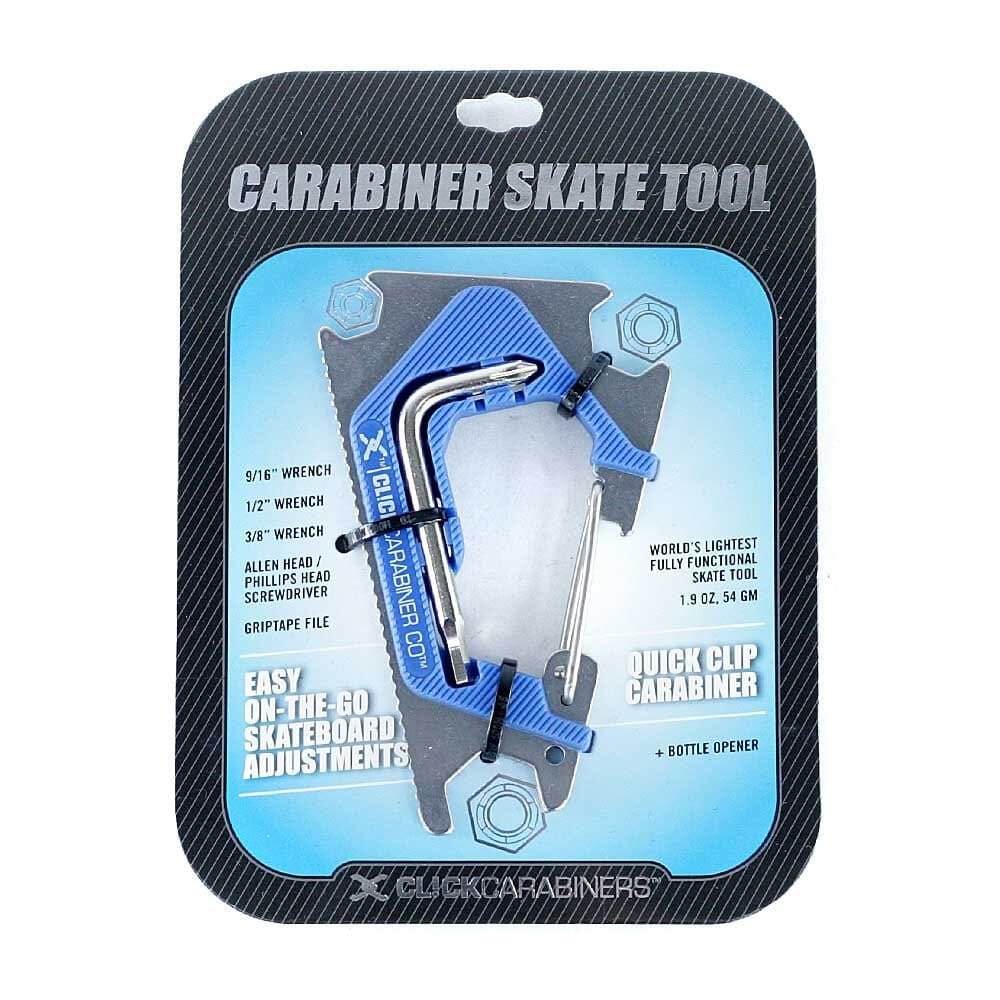 Sk8ology Caribiner Latch Skate Tool, Blue Skate tool sk8ology
