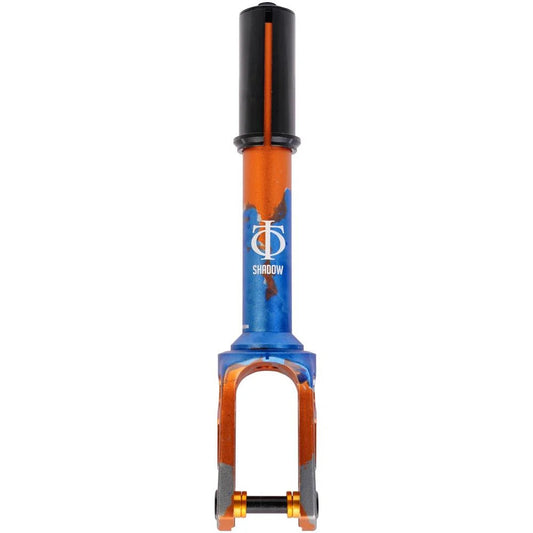 Oath Shadow IHC Scooter Fork, Orange/Blue/Titanium Scooter Forks Oath