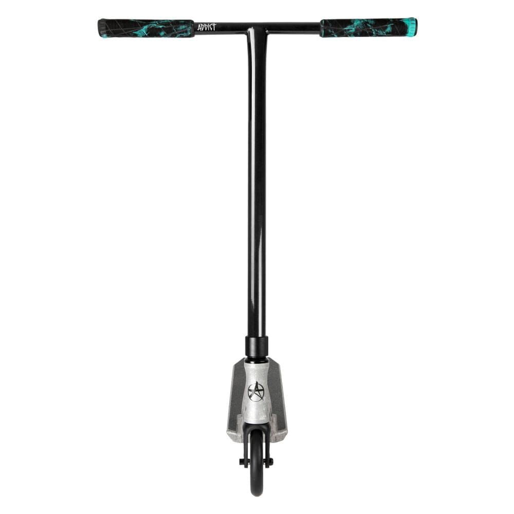Addict Burner Glitch Complete Stunt Scooter, Black/Raw Complete Scooters Addict