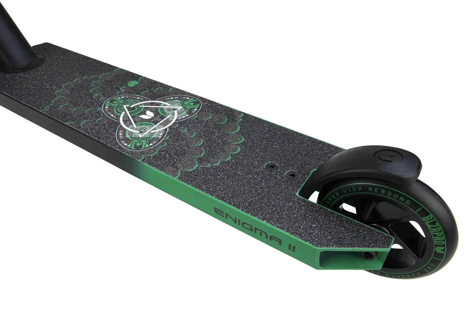 Blazer Pro Enigma 2 Complete Stunt Scooter, Black/Green Complete Scooters Blazer Pro