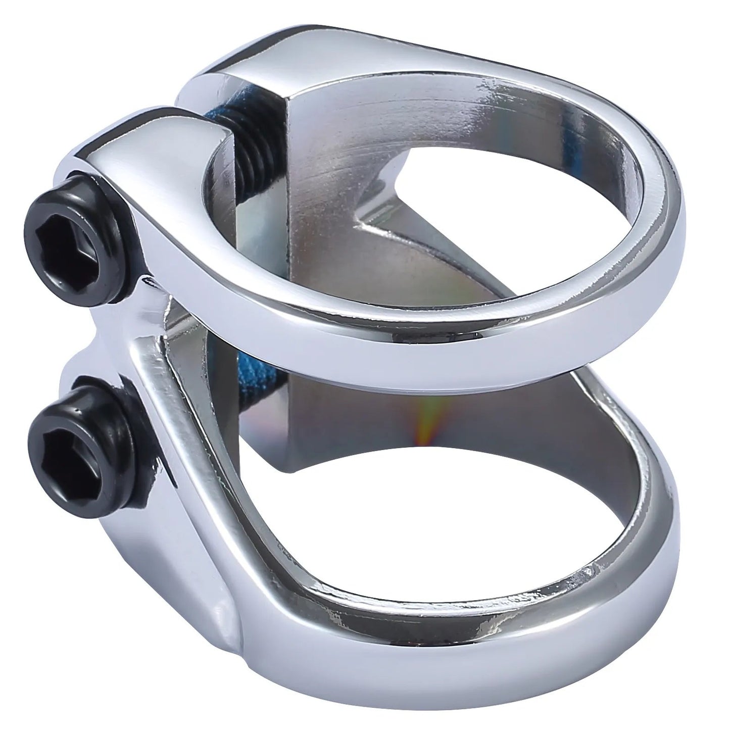 Blunt Z 2 Bolt Scooter Clamp, Chrome Scooter Parts Blunt