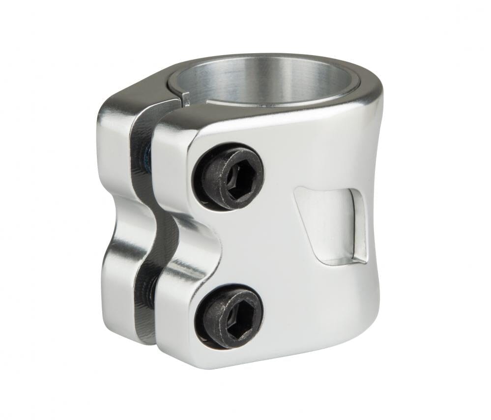 Blazer Pro Altus 2 Bolt Scooter Clamp, Silver Anodised Stunt Scooter Blazer Pro