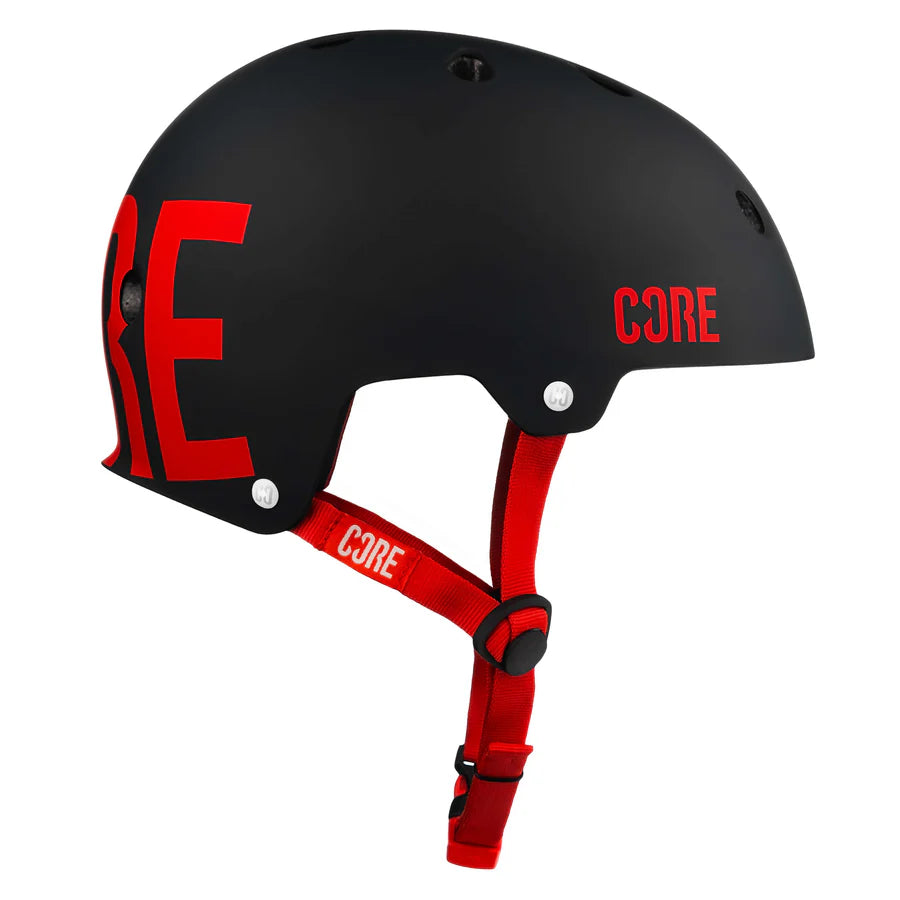Core Street Helmet, Black/Red Protection CORE