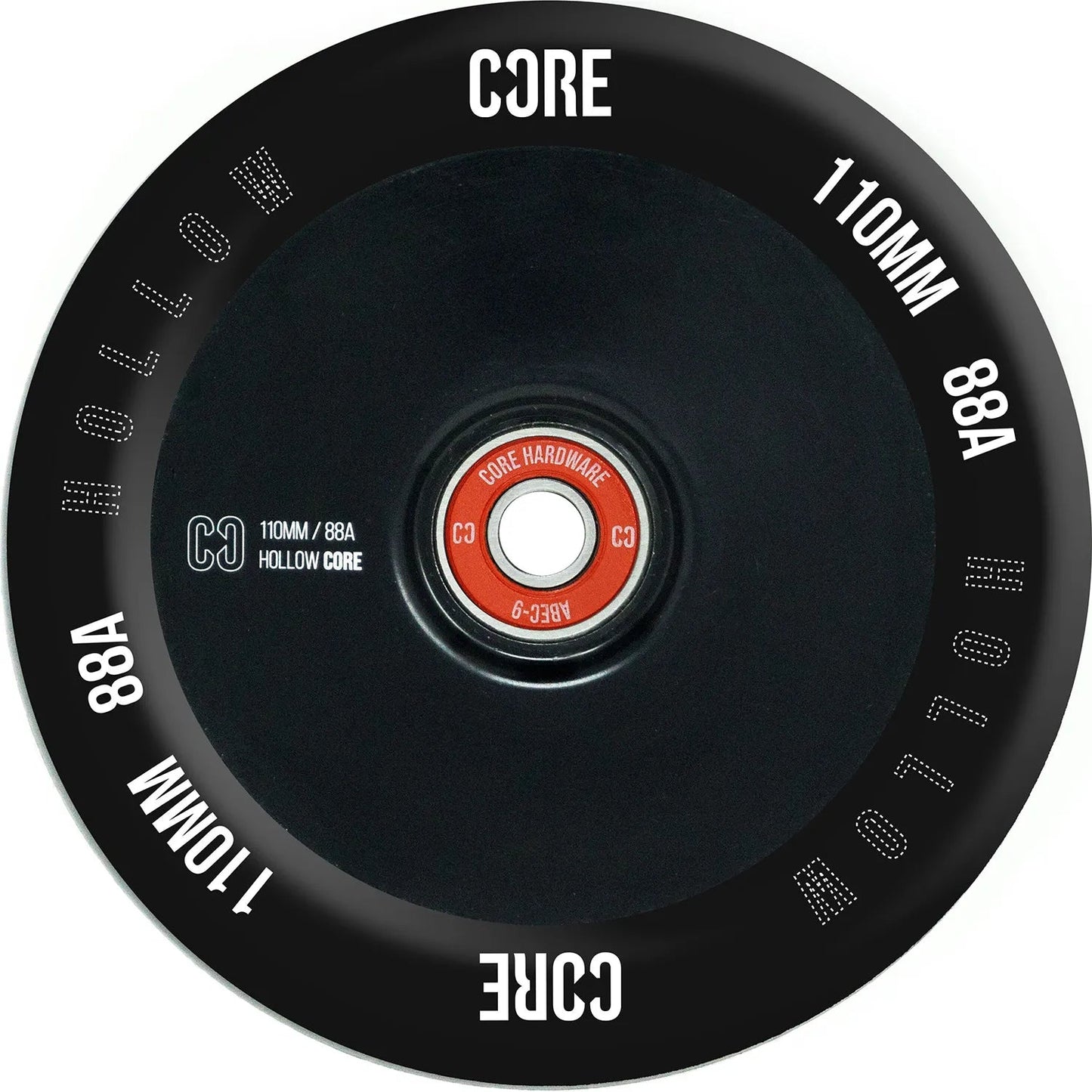 CORE Hollow Stunt Scooter Wheel V2 110mm - Black Scooter Wheels CORE