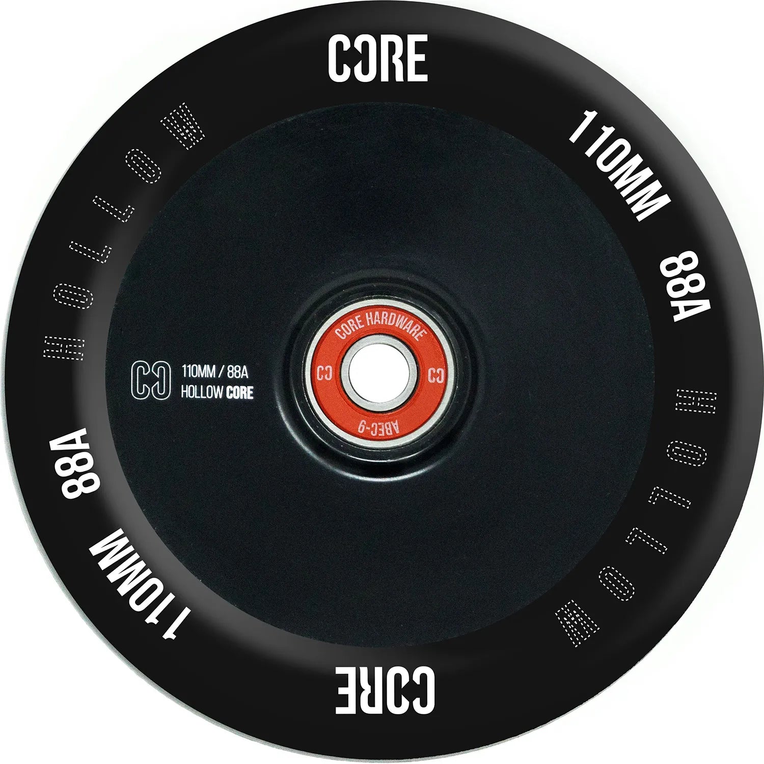 CORE Hollow Stunt Scooter Wheel V2 110mm - Black Scooter Wheels CORE