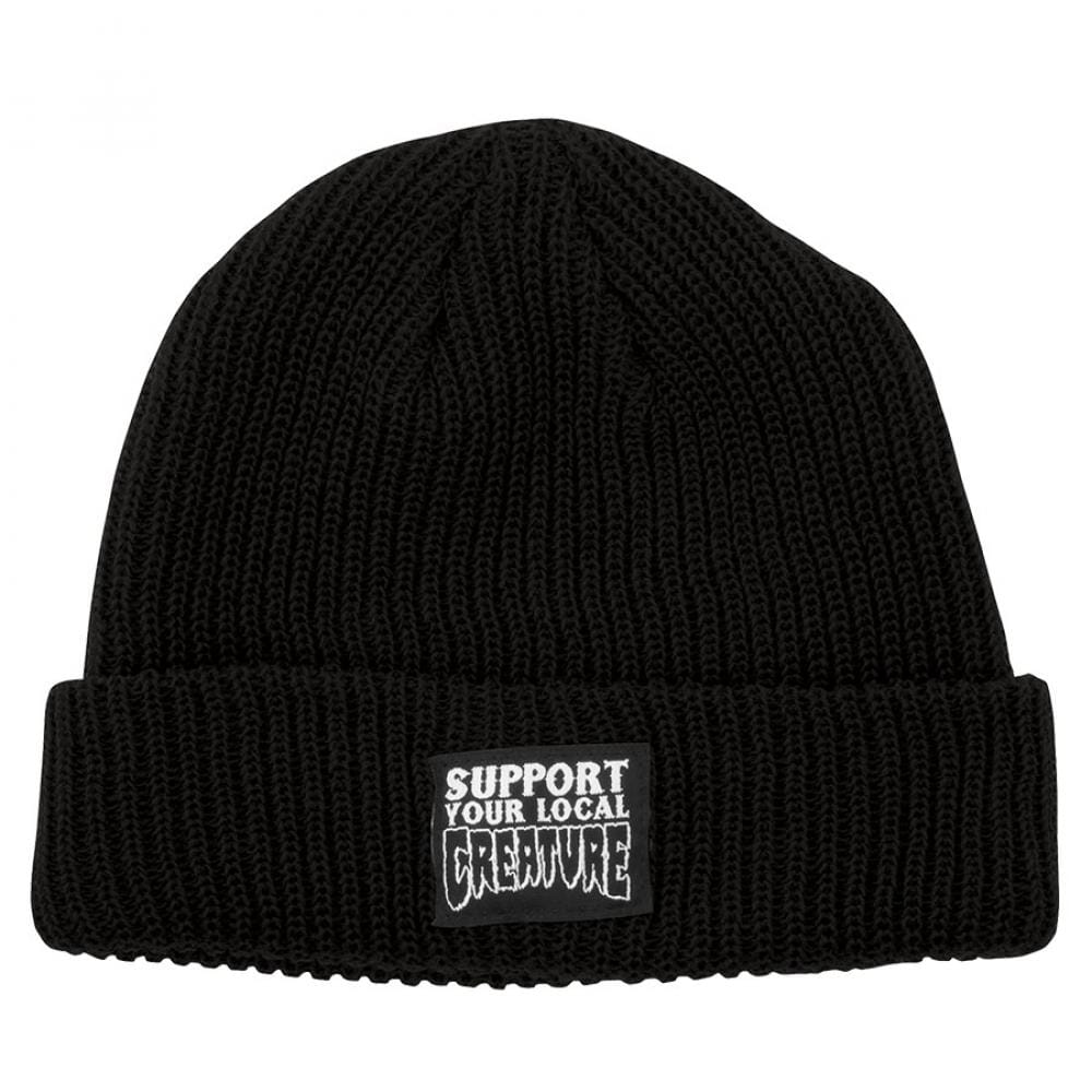 Creature Support Longshoreman Beanie, Black Accessories Creature