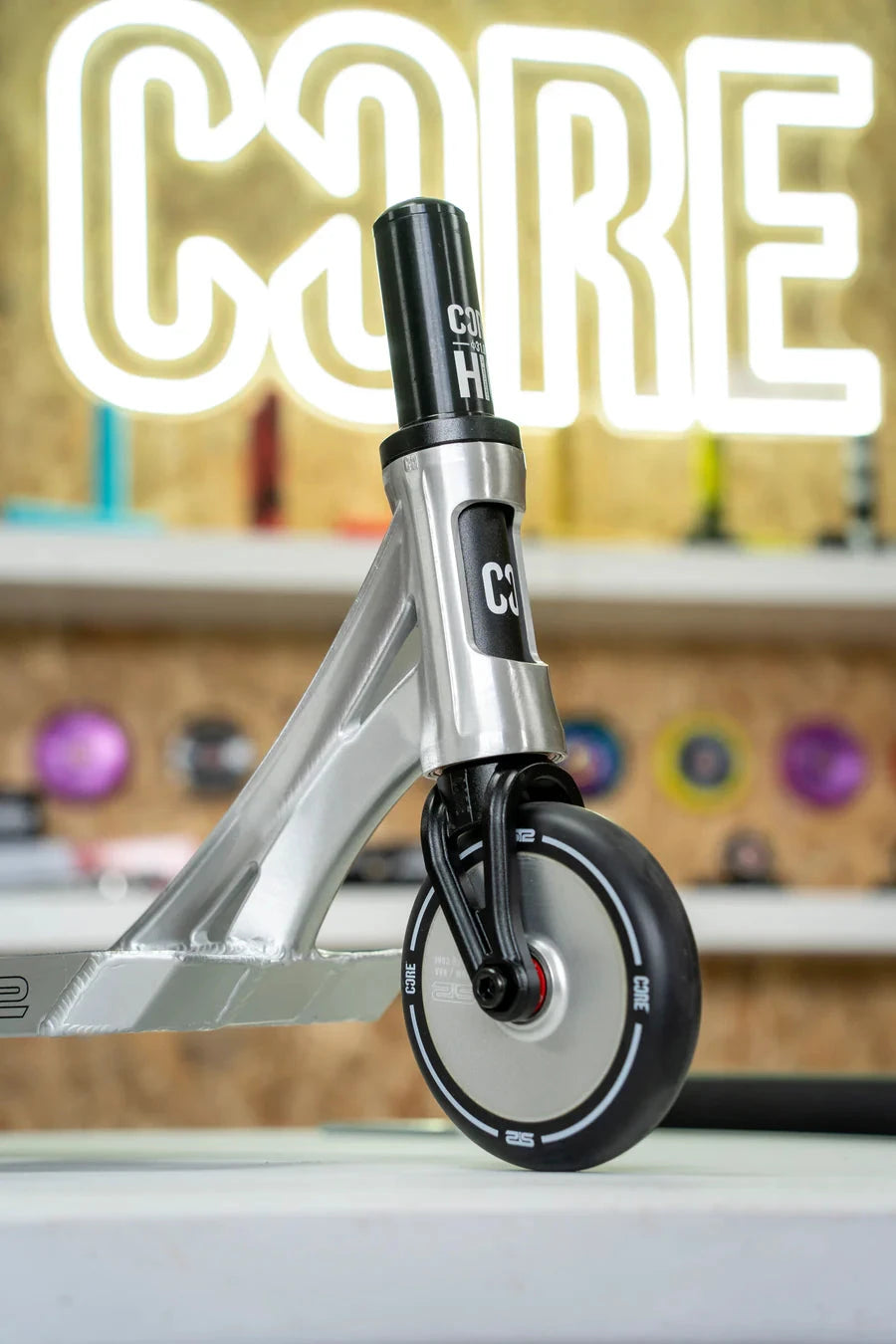 CORE Fork Adapter HIC Conversion Kit (Oversized), Black Scooter Hardware CORE
