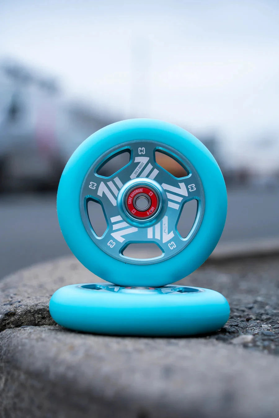 CORE Vent Hollow Scooter Wheel 110mm – Mint Blue Scooter Wheels CORE