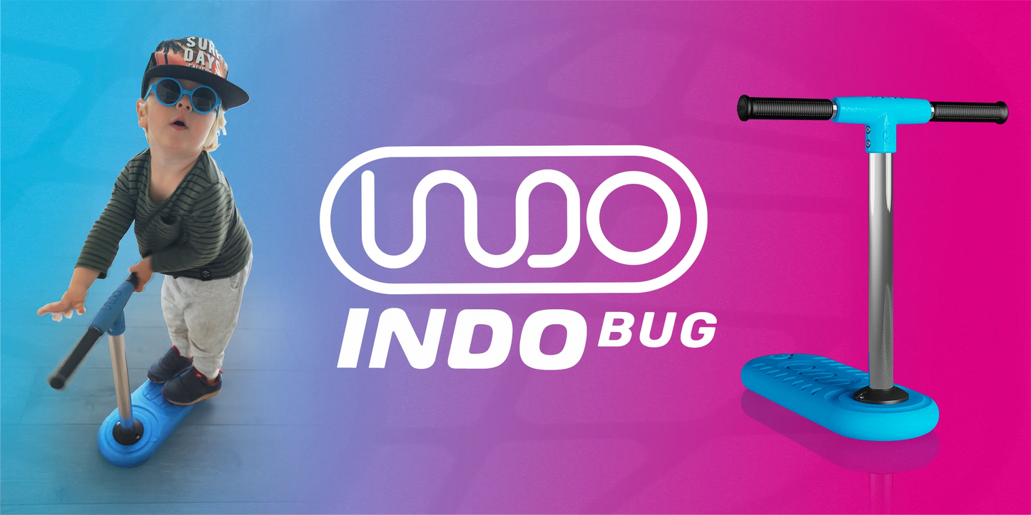 Indo Bug Trampoline Scooter, Blue Complete Scooters INDO