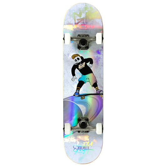 Enuff Skully Hologram Complete Skateboard, White Complete Skateboards Enuff 7.75" x 31.5"