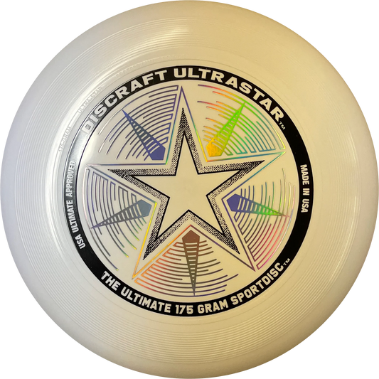Discraft 175g USA Ultimate Championship Series Ultrastar Disc, White Accessories Aerobie