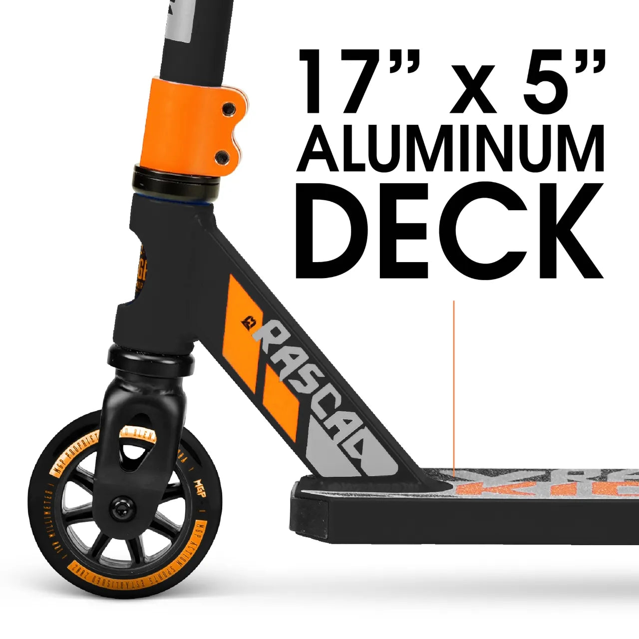 Madd Gear Kick Mini Pro Rascal IV Complete Stunt Scooter, Black/Orange Complete Scooters MADD Gear (MGP)