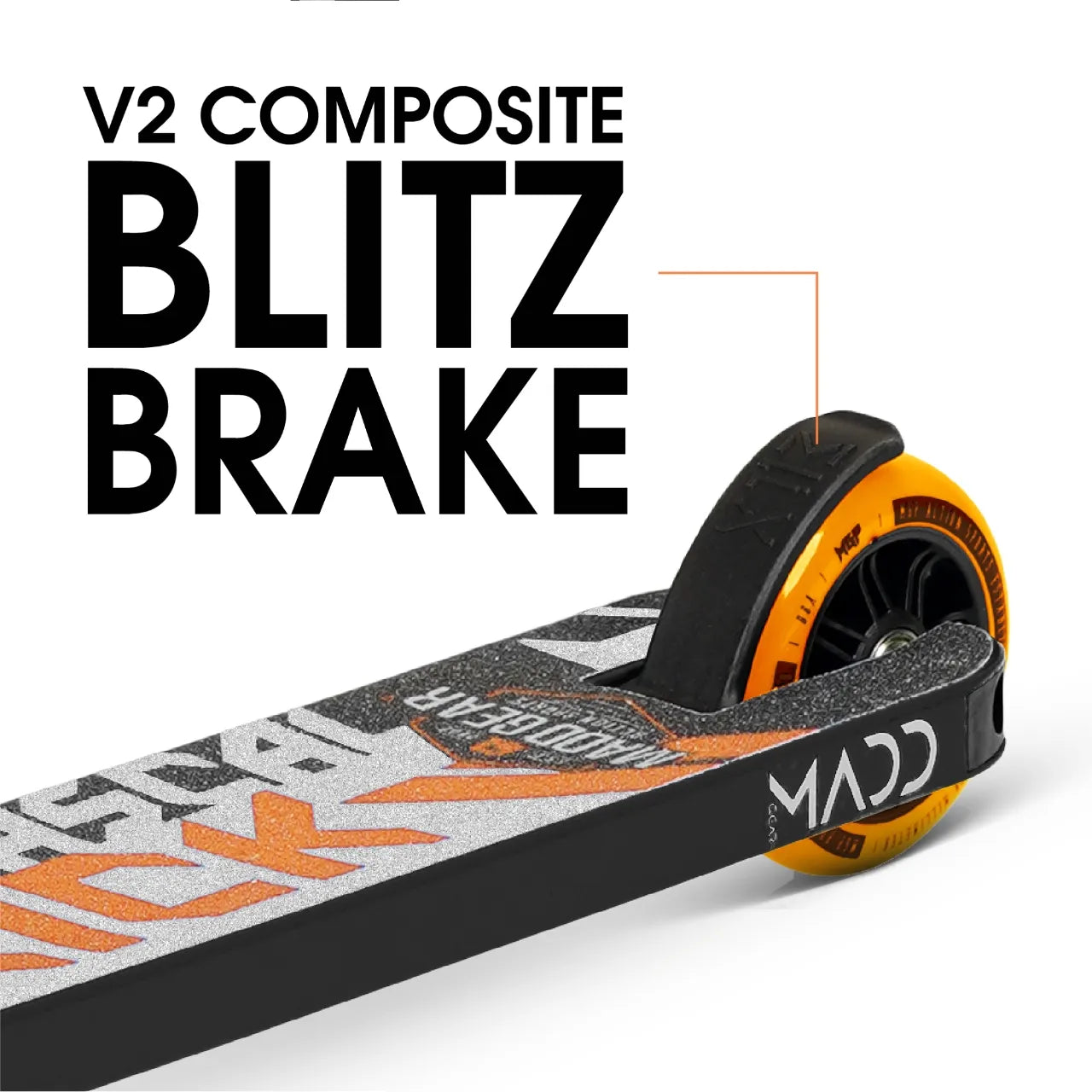 Madd Gear Kick Mini Pro Rascal IV Complete Stunt Scooter, Black/Orange Complete Scooters MADD Gear (MGP)