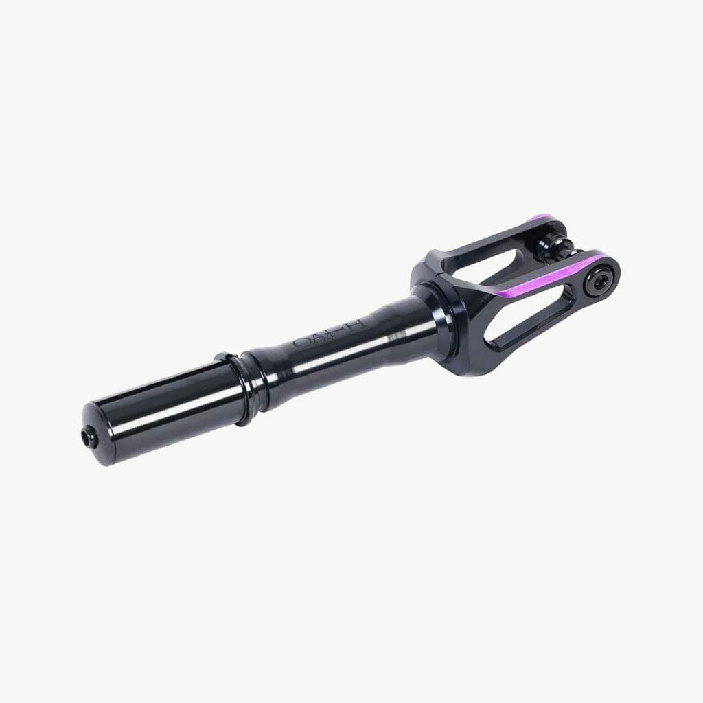 Oath Spinal SCS/HIC Scooter Fork, Black/Purple Scooter Forks Oath