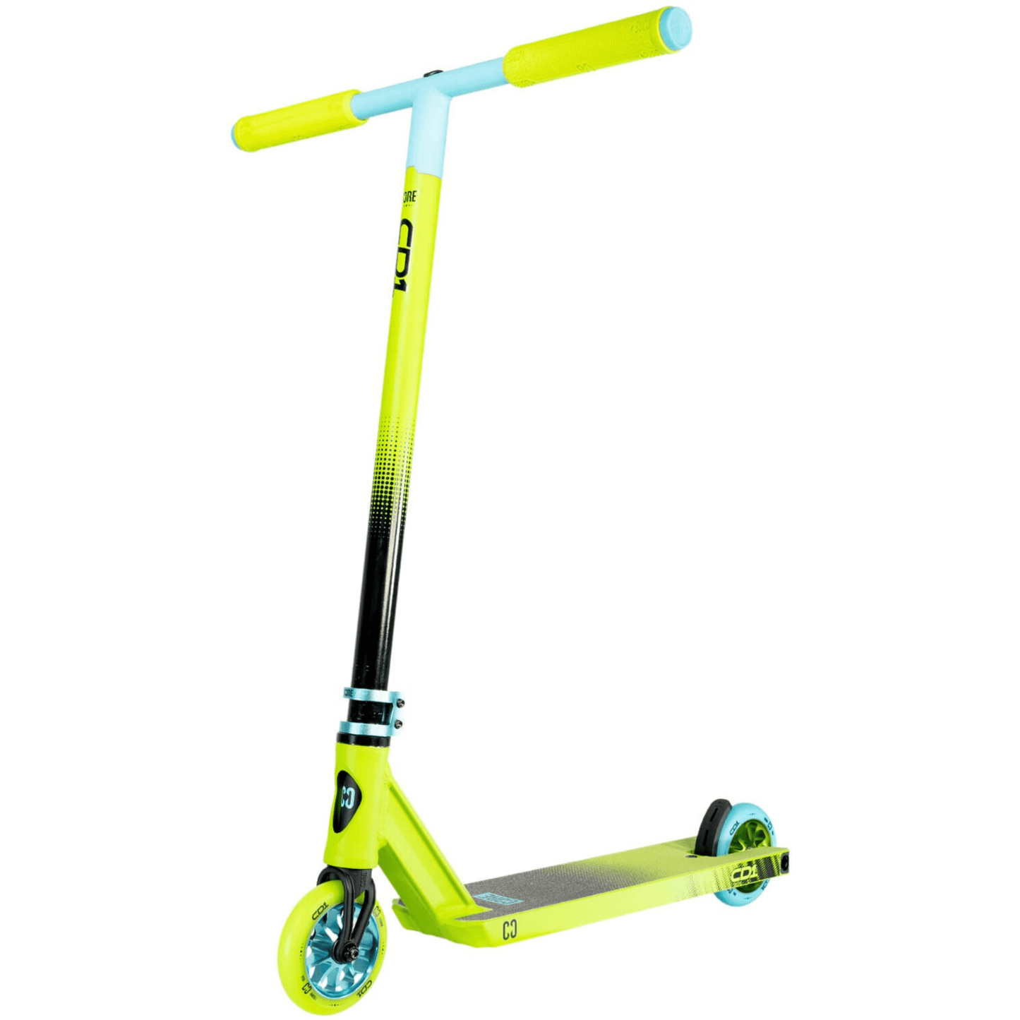 CORE CD1 Complete Stunt Scooter – Lime/Blue Complete Scooters CORE