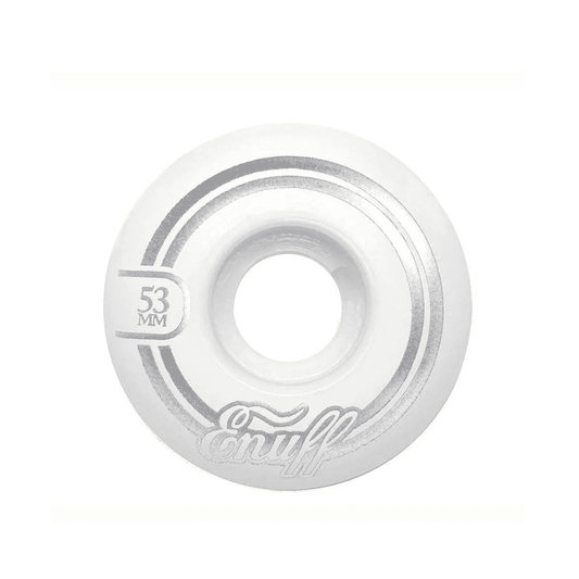 Enuff Refresher II Skateboard Wheels, White, 54mm Skateboard Wheels Enuff