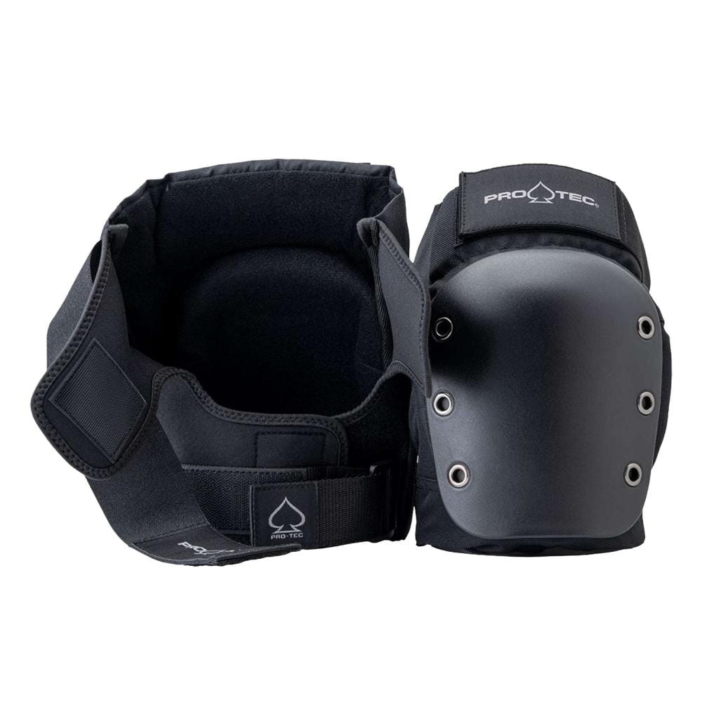 Pro-Tec Open Back Street Knee Pads, Black Protection Pro Tec