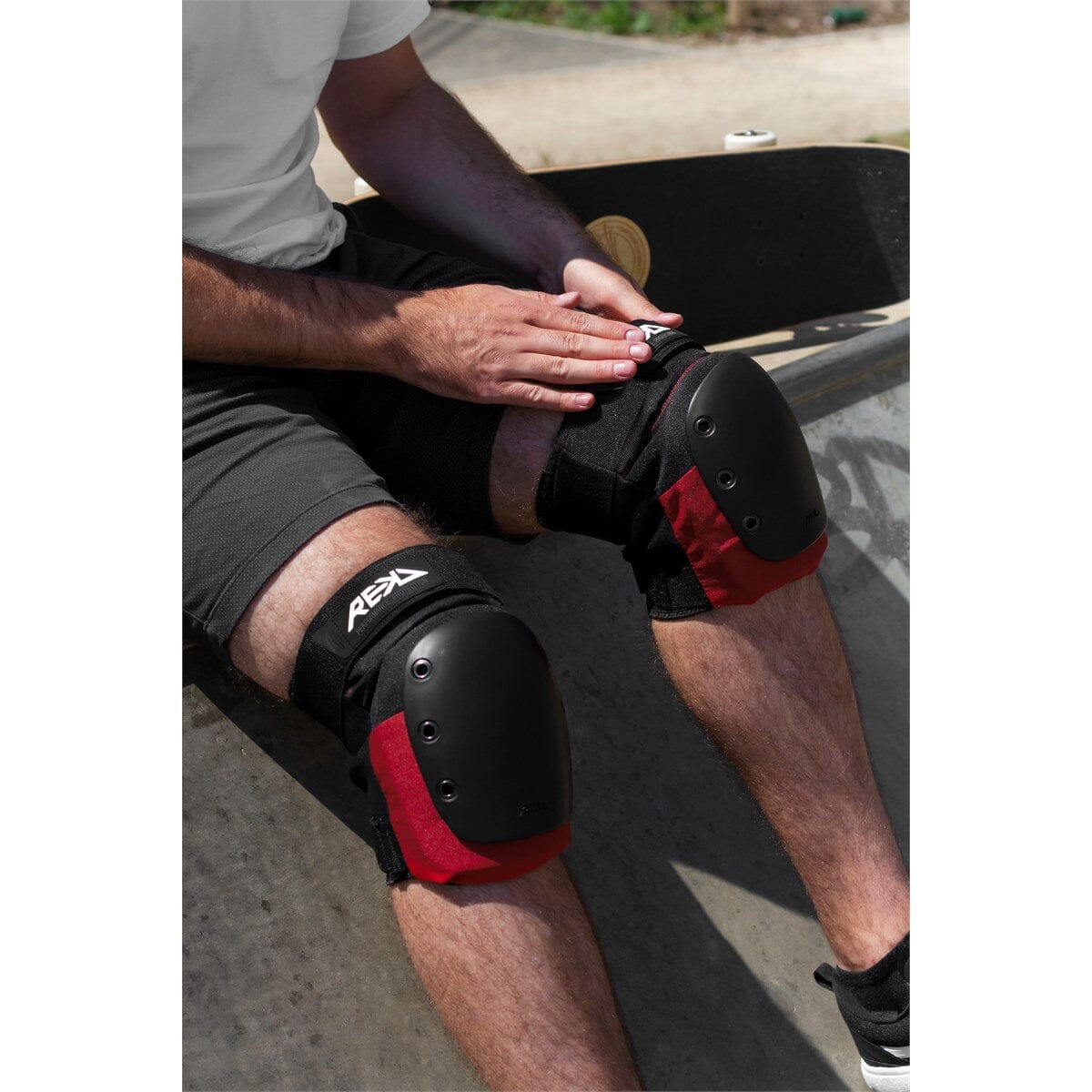Rekd Ramp Knee Pads, Red REKD