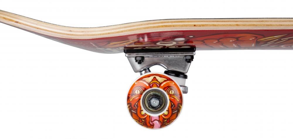 Rocket Chief Pile-Up Complete Skateboard 7.75", Red Complete Skateboards Rocket