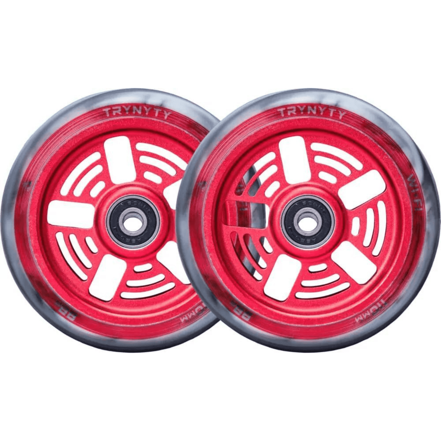 Trynyty Wi-Fi 110mm Pro Scooter Wheels, Red Scooter Wheels trynyty