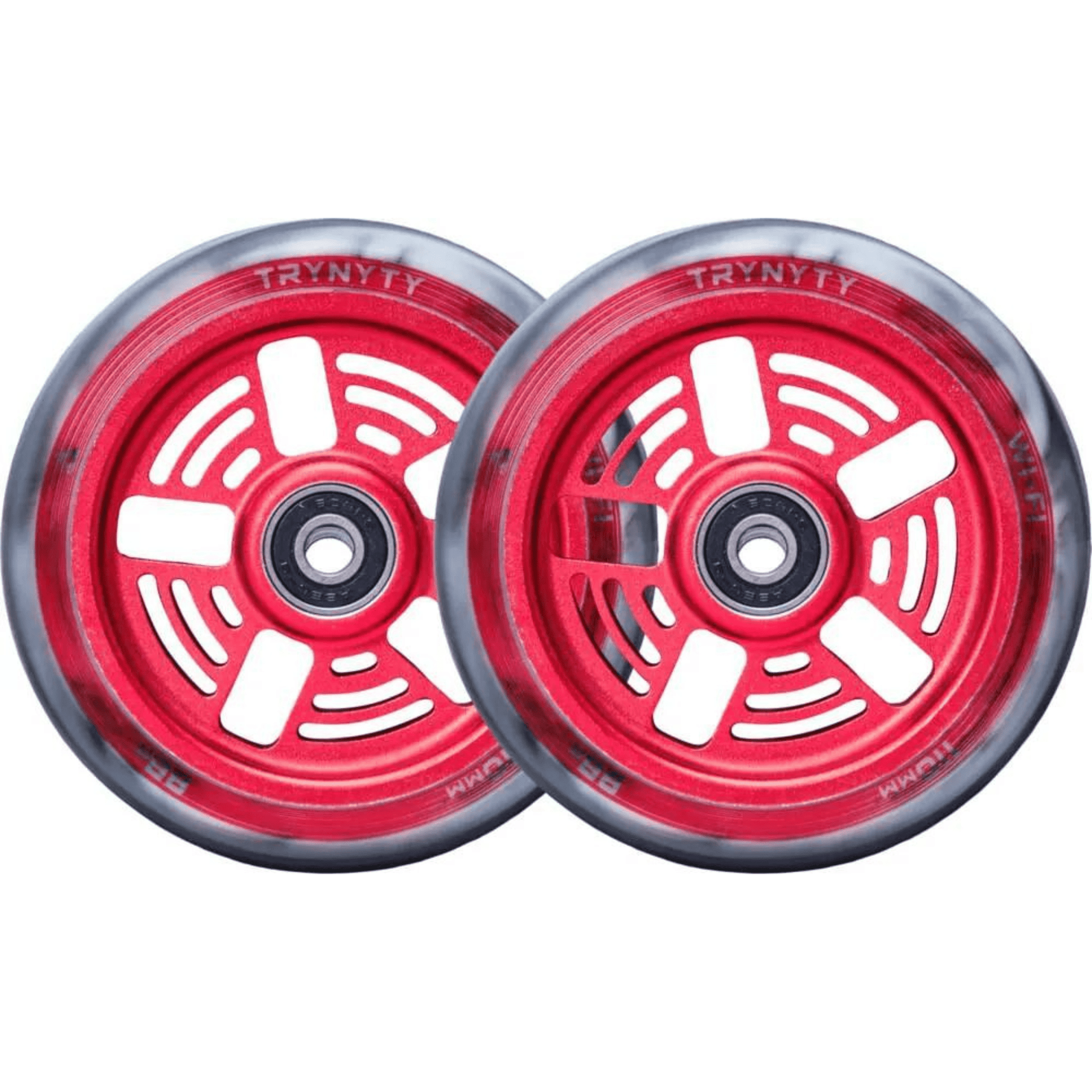 Trynyty Wi-Fi 110mm Pro Scooter Wheels, Red Scooter Wheels trynyty