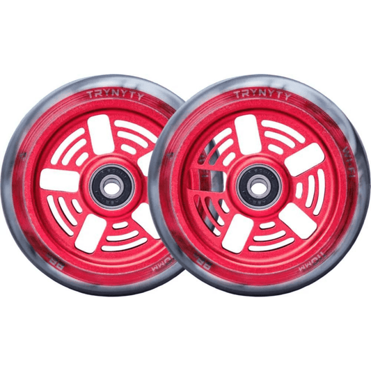 Trynyty Wi-Fi 110mm Pro Scooter Wheels, Red Scooter Wheels trynyty