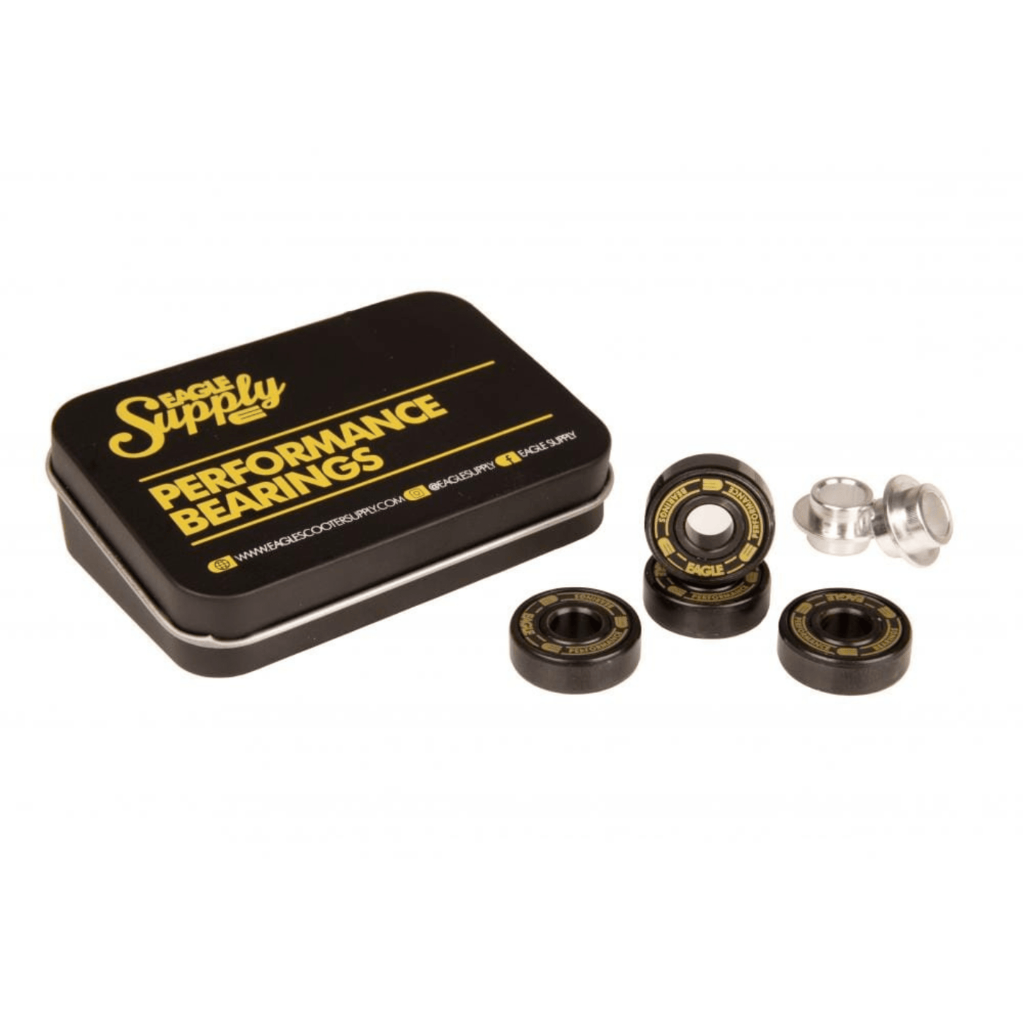 Eagle Supply Scooter Bearings 608 2RS, 4 Pack Bearings Eagle Supply